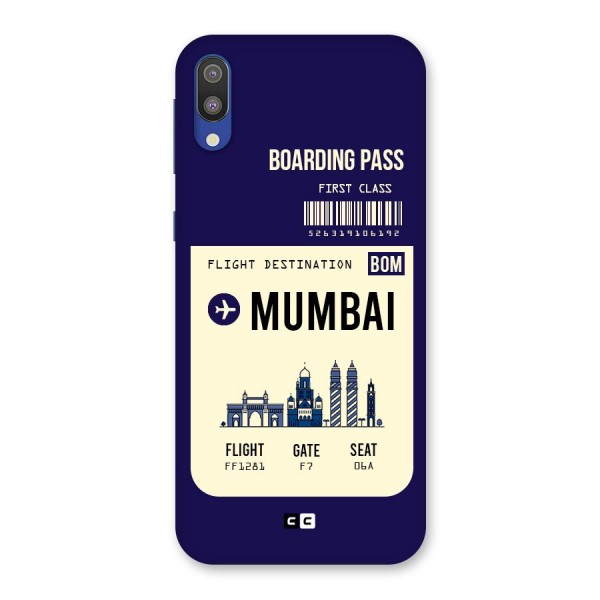 Mumbai Boarding Pass Back Case for Galaxy M10