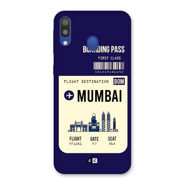 Mumbai Boarding Pass Back Case for Galaxy M20
