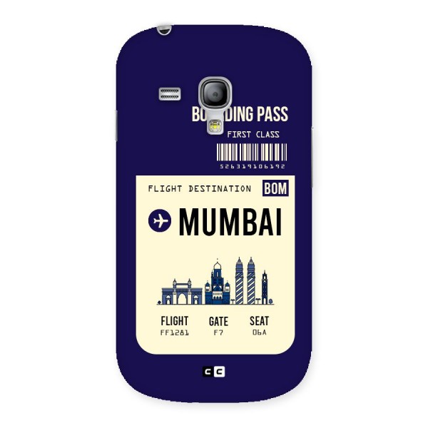 Mumbai Boarding Pass Back Case for Galaxy S3 Mini