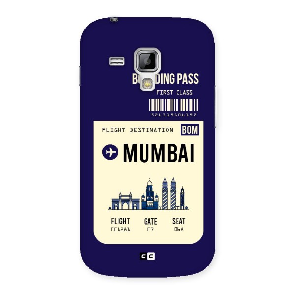 Mumbai Boarding Pass Back Case for Galaxy S Duos