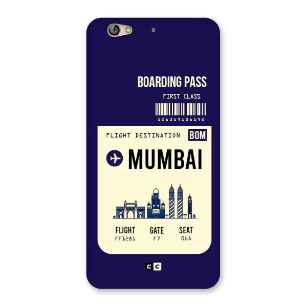 Mumbai Boarding Pass Back Case for Gionee S6