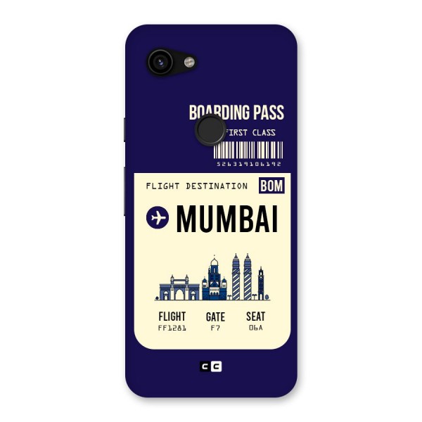 Mumbai Boarding Pass Back Case for Google Pixel 3a