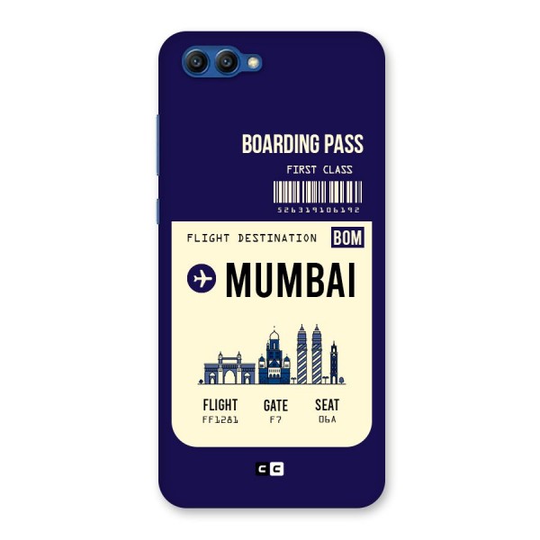 Mumbai Boarding Pass Back Case for Honor View 10