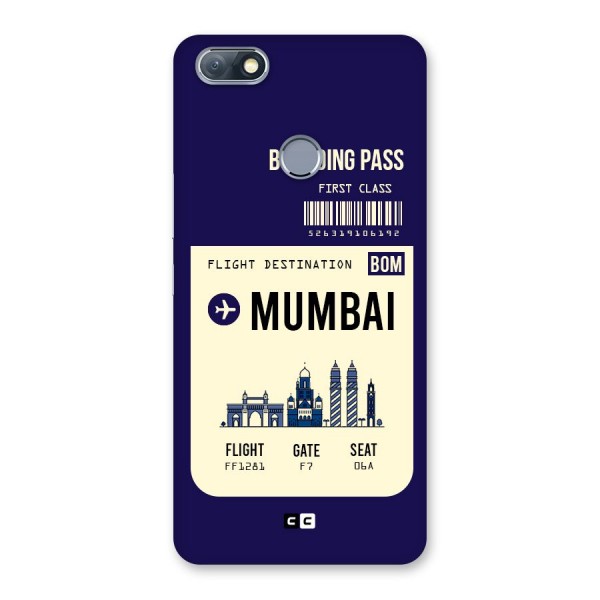 Mumbai Boarding Pass Back Case for Infinix Note 5