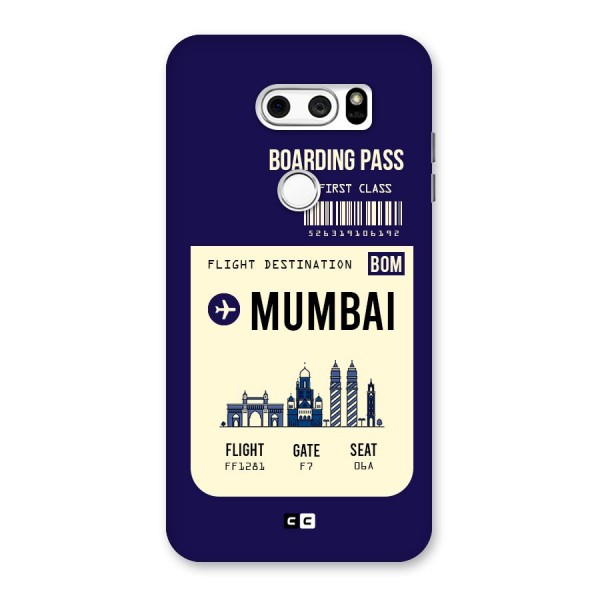 Mumbai Boarding Pass Back Case for LG V30