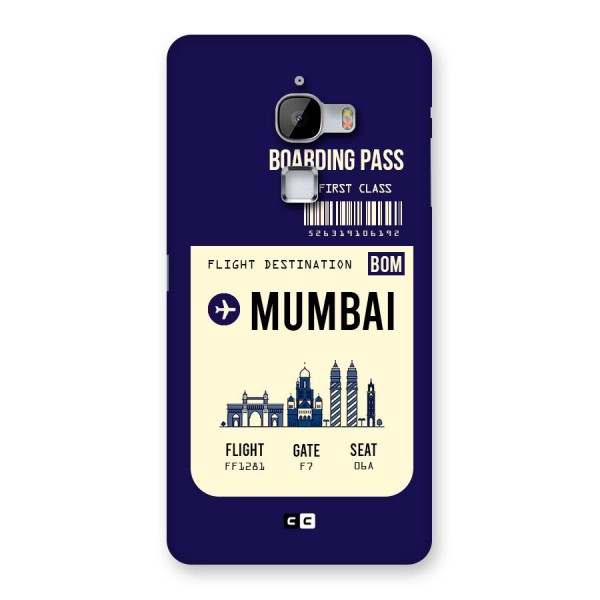 Mumbai Boarding Pass Back Case for LeTv Le Max