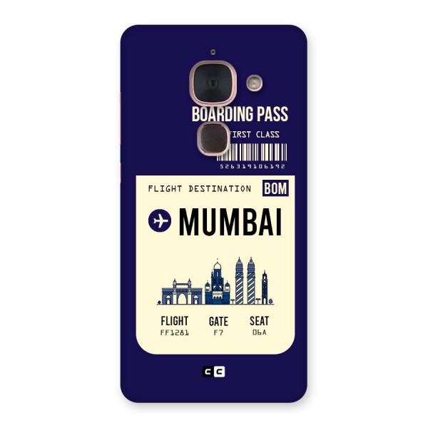 Mumbai Boarding Pass Back Case for Le Max 2