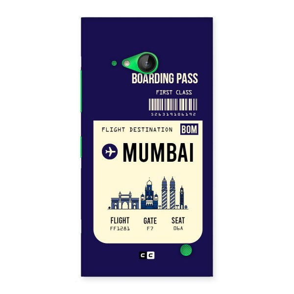 Mumbai Boarding Pass Back Case for Lumia 730
