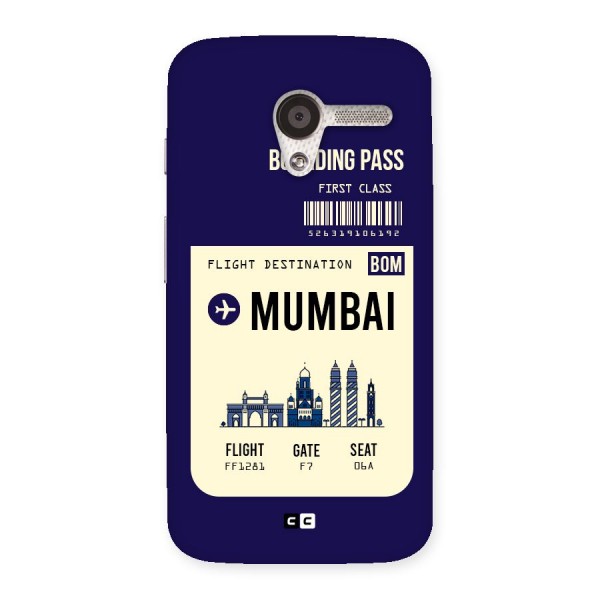 Mumbai Boarding Pass Back Case for Moto X