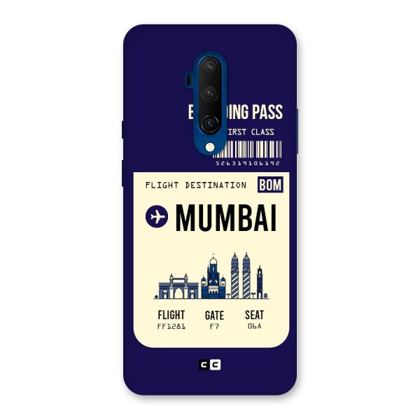 Mumbai Boarding Pass Back Case for OnePlus 7T Pro