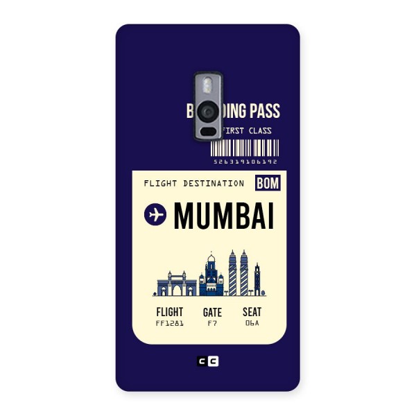 Mumbai Boarding Pass Back Case for OnePlus Two