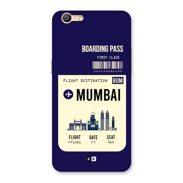 Mumbai Boarding Pass Back Case for Oppo A39