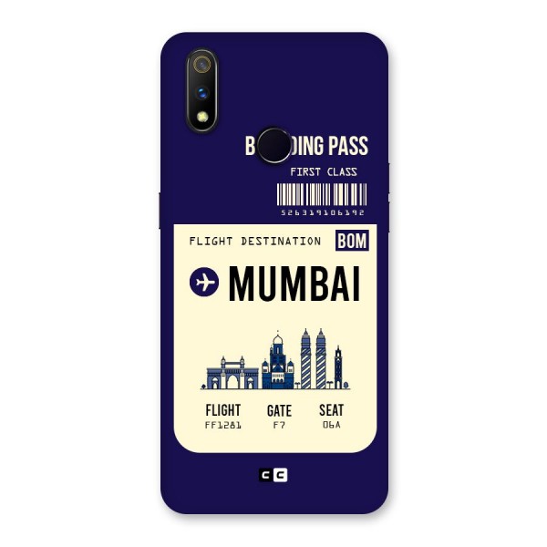Mumbai Boarding Pass Back Case for Realme 3 Pro