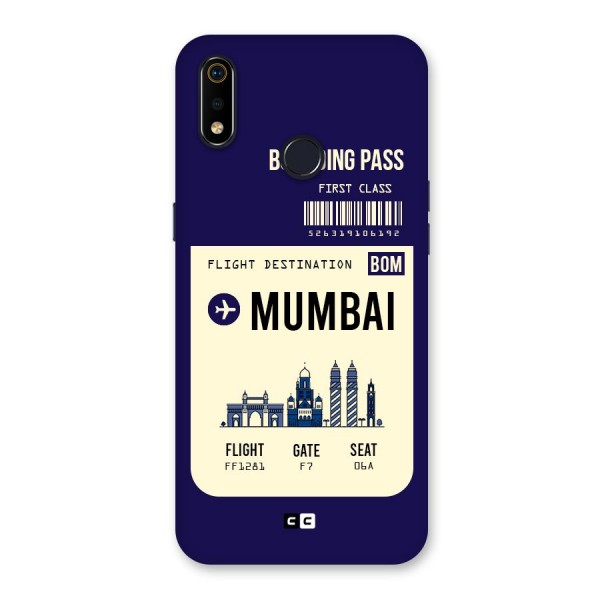 Mumbai Boarding Pass Back Case for Realme 3i