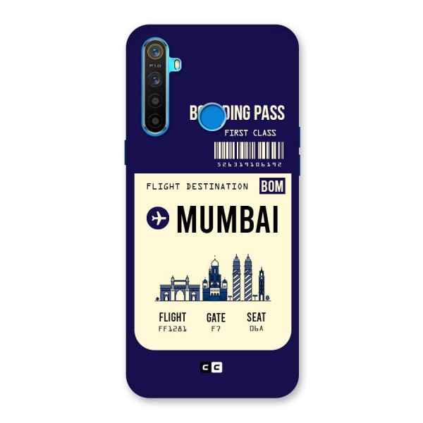Mumbai Boarding Pass Back Case for Realme 5