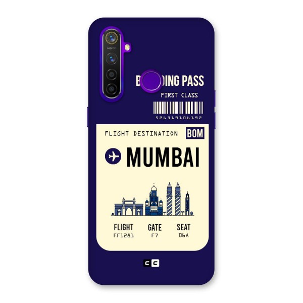 Mumbai Boarding Pass Back Case for Realme 5 Pro
