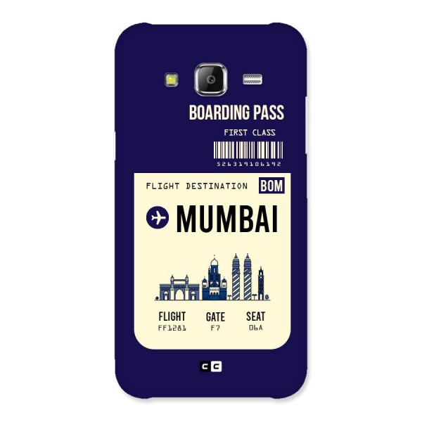 Mumbai Boarding Pass Back Case for Samsung Galaxy J2 Prime