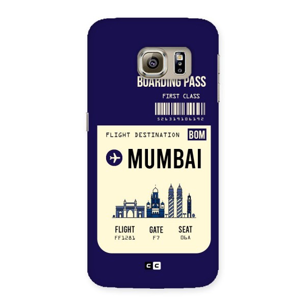 Mumbai Boarding Pass Back Case for Samsung Galaxy S6 Edge