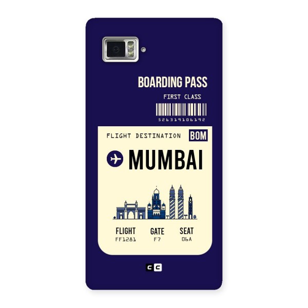 Mumbai Boarding Pass Back Case for Vibe Z2 Pro K920