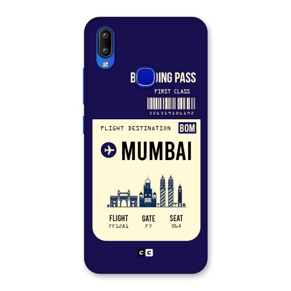Mumbai Boarding Pass Back Case for Vivo Y91