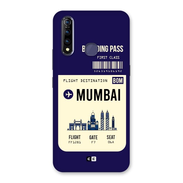 Mumbai Boarding Pass Back Case for Vivo Z1 Pro