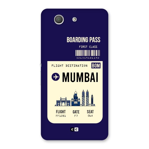 Mumbai Boarding Pass Back Case for Xperia Z3 Compact