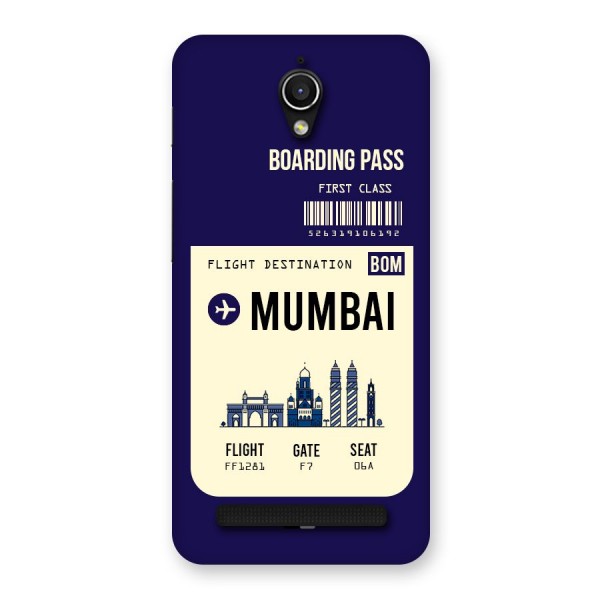 Mumbai Boarding Pass Back Case for Zenfone Go