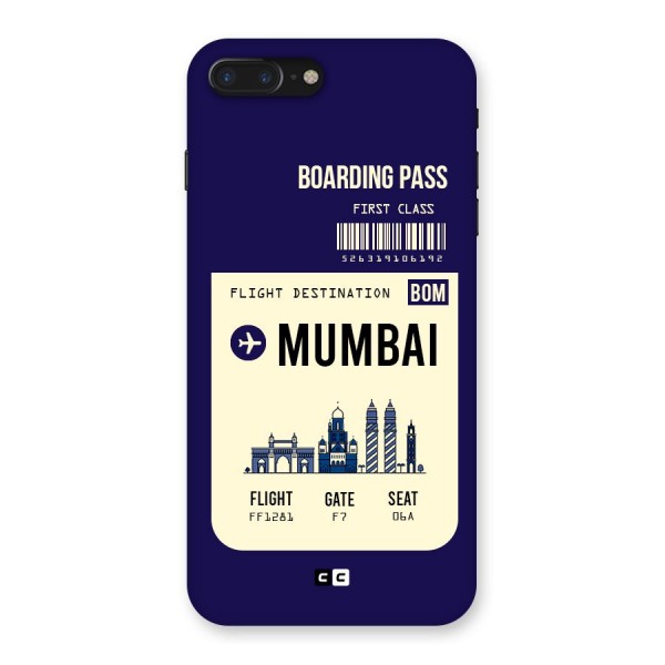 Mumbai Boarding Pass Back Case for iPhone 7 Plus