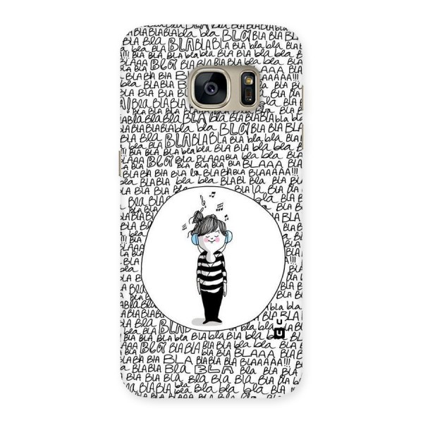 Music And Bla Bla Back Case for Galaxy S7