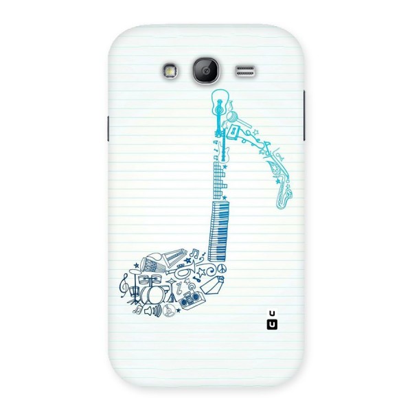 Music Note Design Back Case for Galaxy Grand