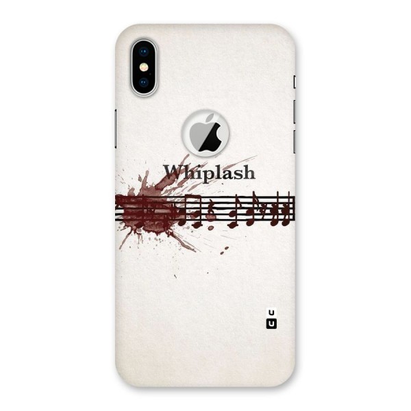 Music Notes Splash Back Case for iPhone XS Logo Cut