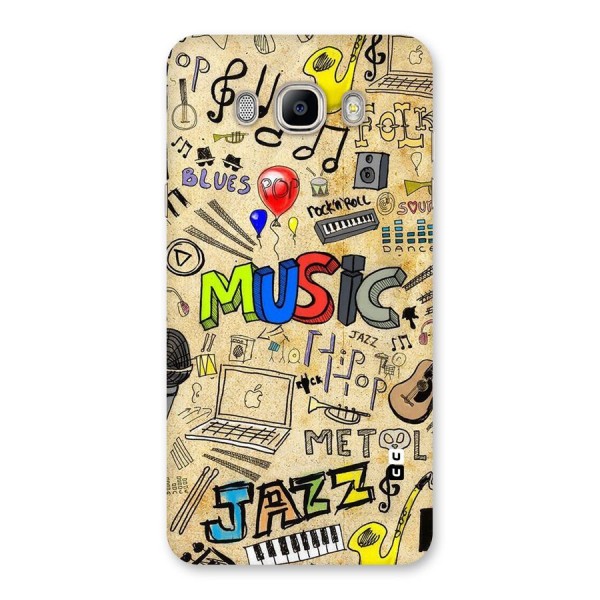 Music Pattern Back Case for Galaxy On8