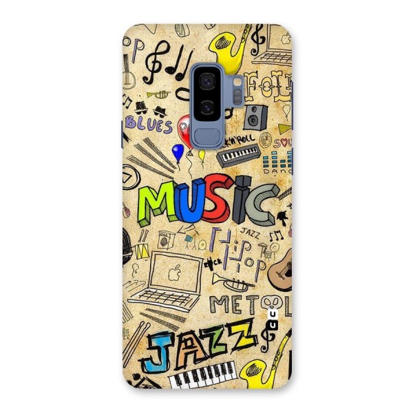 Music Pattern Back Case for Galaxy S9 Plus