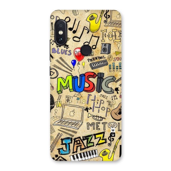Music Pattern Back Case for Redmi Note 5 Pro