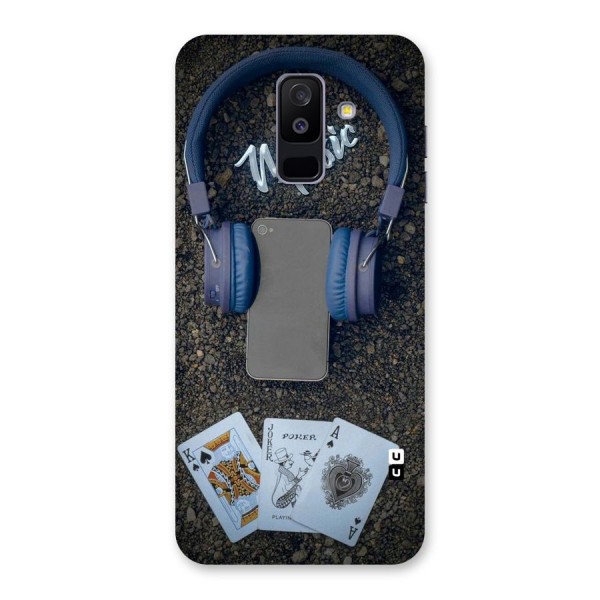 Music Power Cards Back Case for Galaxy A6 Plus