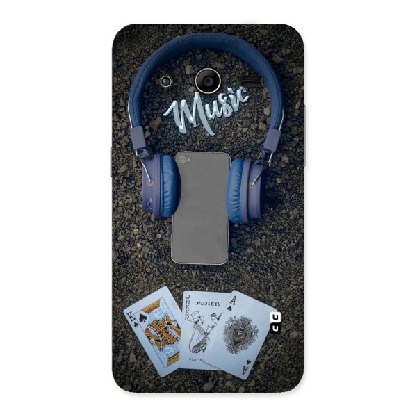 Music Power Cards Back Case for Galaxy Core 2