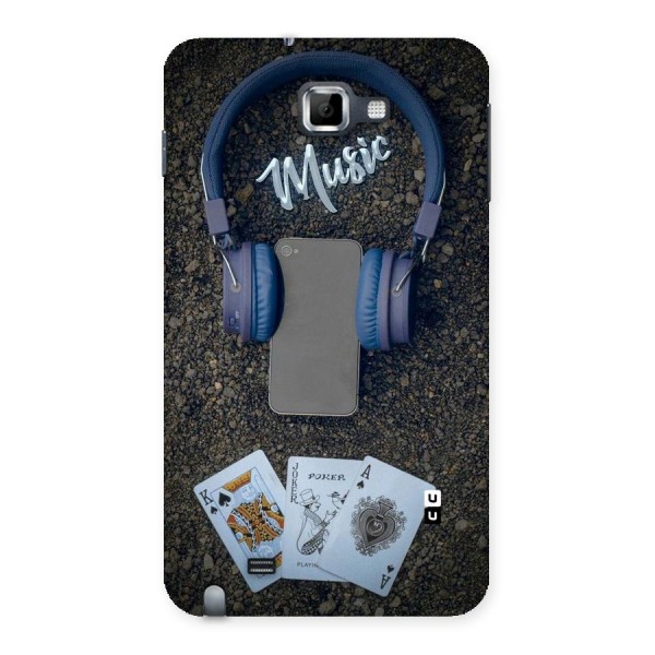 Music Power Cards Back Case for Galaxy Note