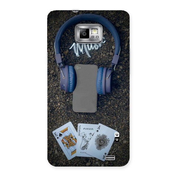 Music Power Cards Back Case for Galaxy S2
