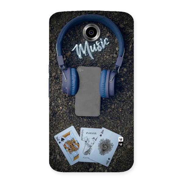 Music Power Cards Back Case for Nexsus 6