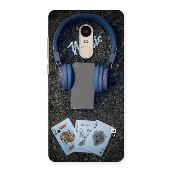 Music Power Cards Back Case for Xiaomi Redmi Note 4