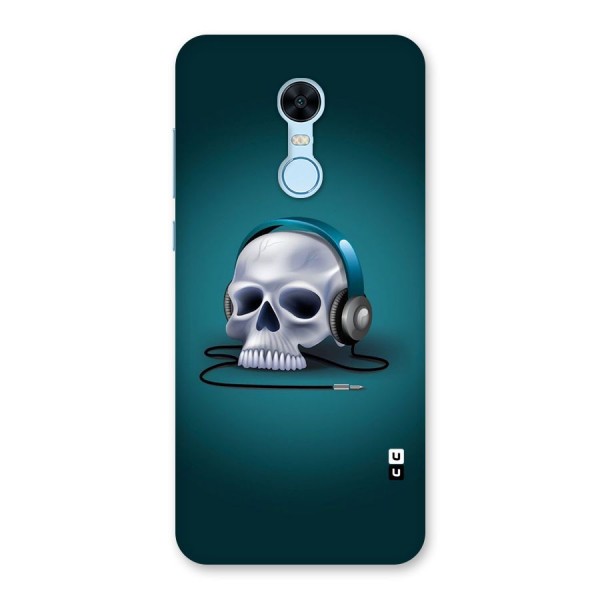 Music Skull Back Case for Redmi Note 5