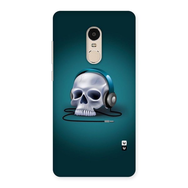 Music Skull Back Case for Xiaomi Redmi Note 4