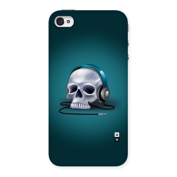 Music Skull Back Case for iPhone 4 4s