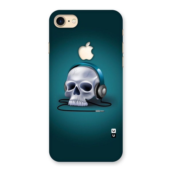 Music Skull Back Case for iPhone 7 Apple Cut