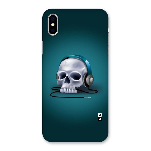 Music Skull Back Case for iPhone XS