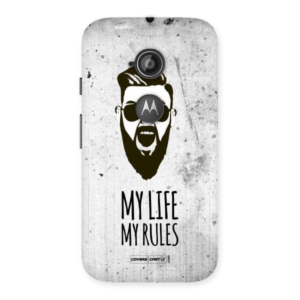 My Life My Rules Back Case for Moto E 2nd Gen