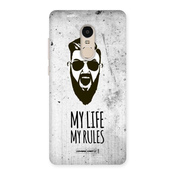My Life My Rules Back Case for Xiaomi Redmi Note 4