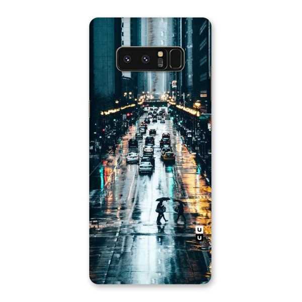 NY Streets Rainy Back Case for Galaxy Note 8