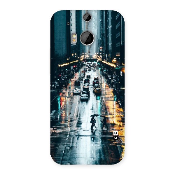 NY Streets Rainy Back Case for HTC One M8