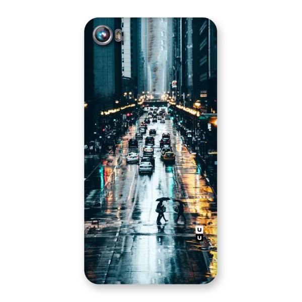 NY Streets Rainy Back Case for Micromax Canvas Fire 4 A107